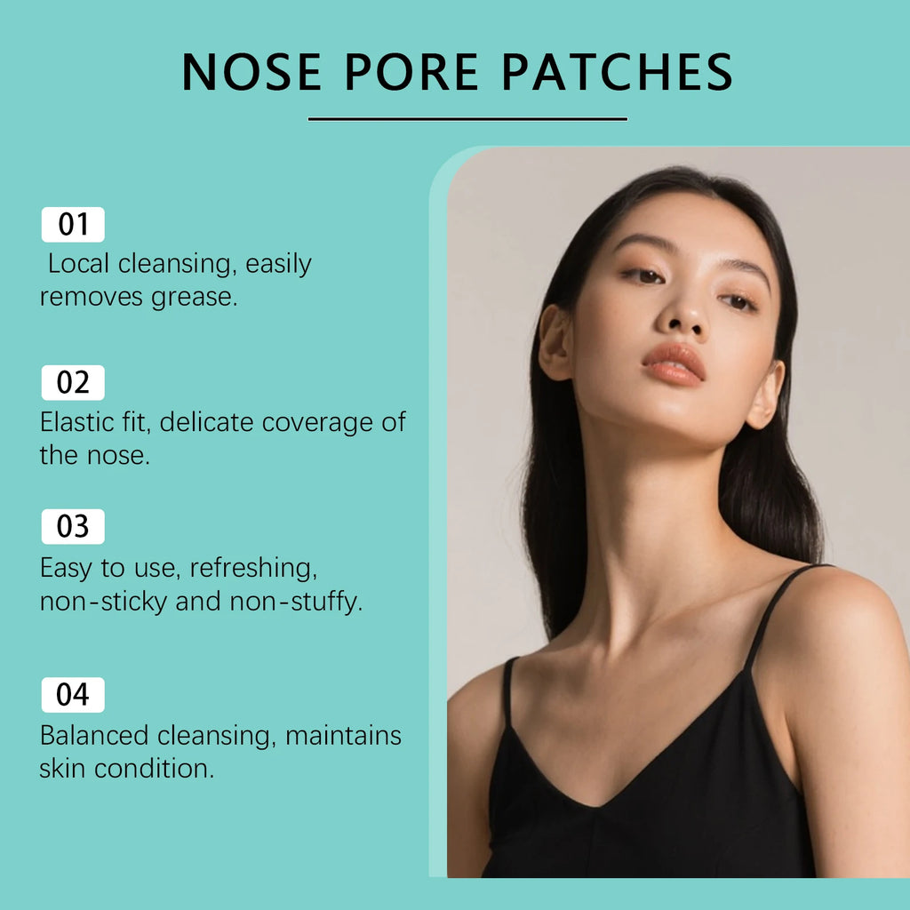 Nose Pore Patches Deep Cleansing Nose Pores Strips Remove Blackheads Nose Cleaning Patch For Nose Pores Pimples Zits And Oil